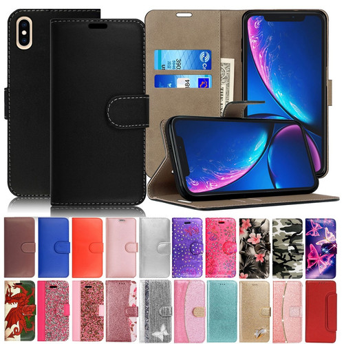 Flip leather wallet - leather, for
