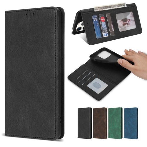 Leather wallet case - wallet, for